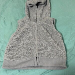 Carter's Light Gray Sherpa Vest